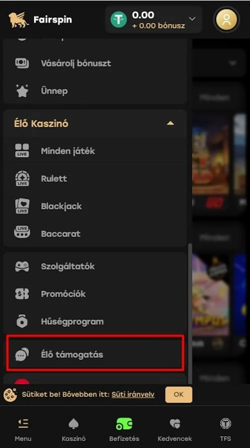 az intézmény kapcsolatai lépjen kapcsolatba a kaszinóval